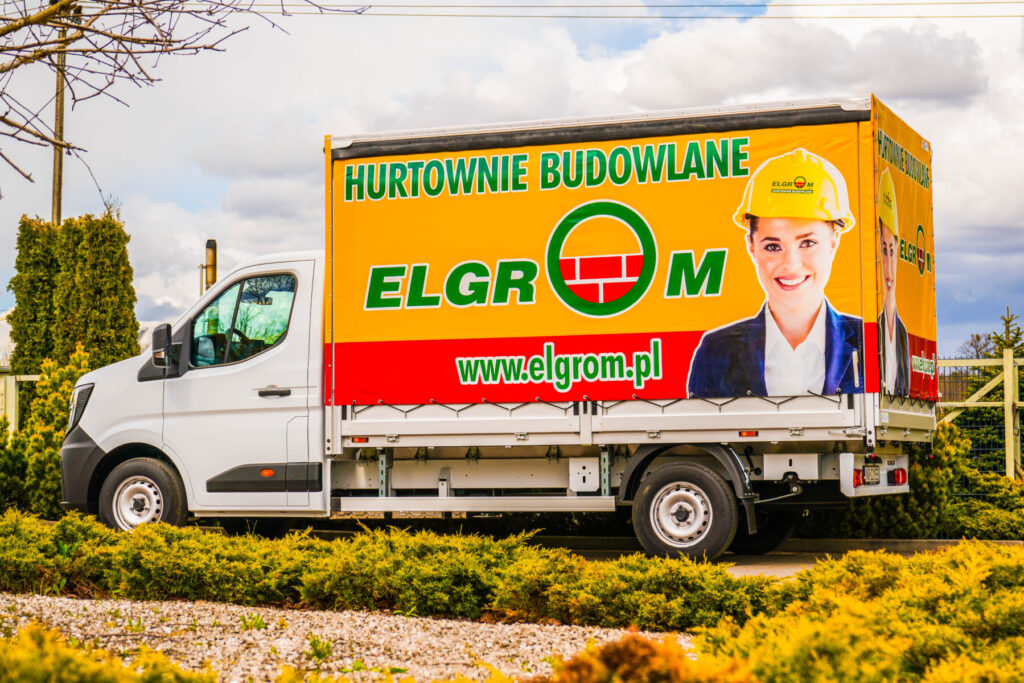Zabudowa Skrzyniowa Firmy Elgrom - Reklama od boku